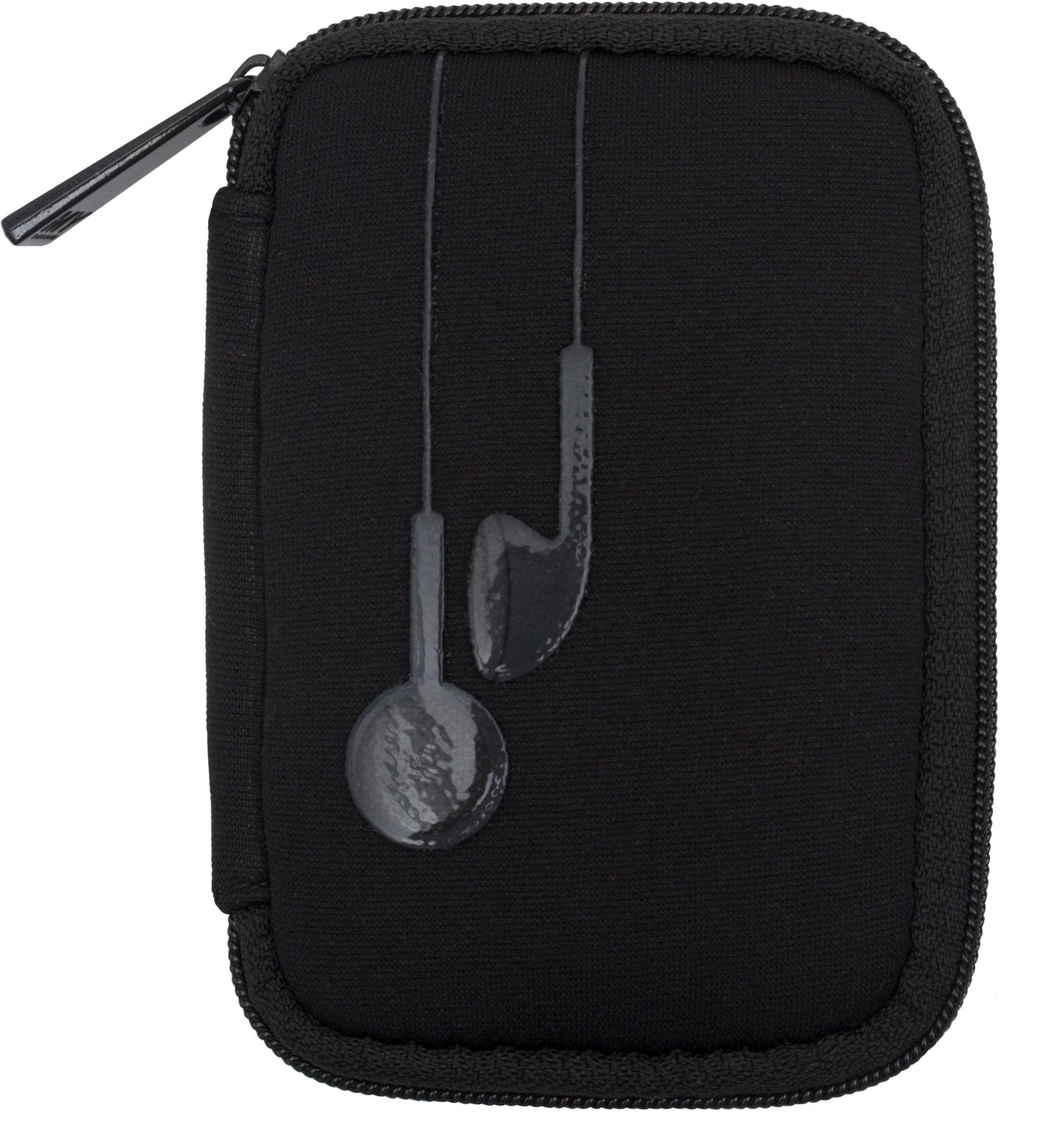 PLUG IN SILICONE EARBUD CASE ALL BLACK