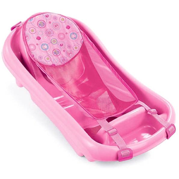 Tomy International, Inc First Years Sure Comfort Deluxe Newborn to Toddler Tub, Pink