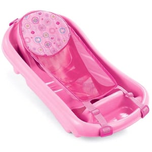 Tomy International, Inc First Years Sure Comfort Deluxe Newborn to Toddler Tub, Pink