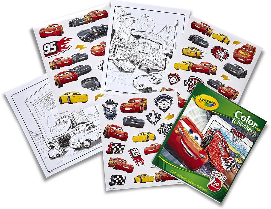 Crayola Color & Sticker Book, Cars 3