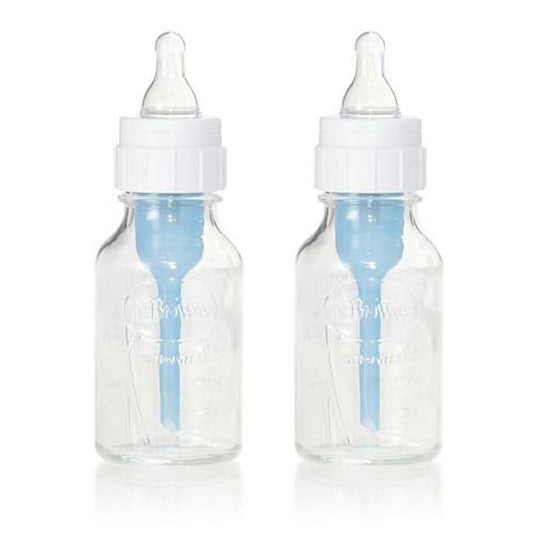 Handi-Craft Company 163H-P2 Dr. Browns 4 Ounce Glass Baby Bottles - Pack of 2