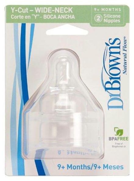 Dr. Browns Y- Cut Wide-Neck Nipple 2 Pack