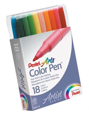 Alvin S360-18 Pentel Color Marker Set 18pcs
