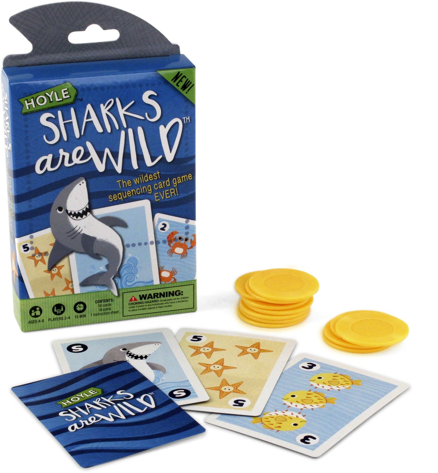 HOYLE SHARKS ARE WILD CHILDREN'S CARD GAME