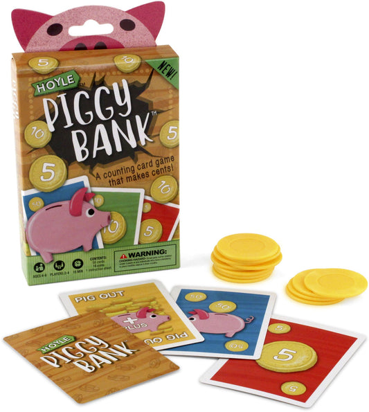 HOYLE PIGGY BANK CHILDREN'S CARD GAME