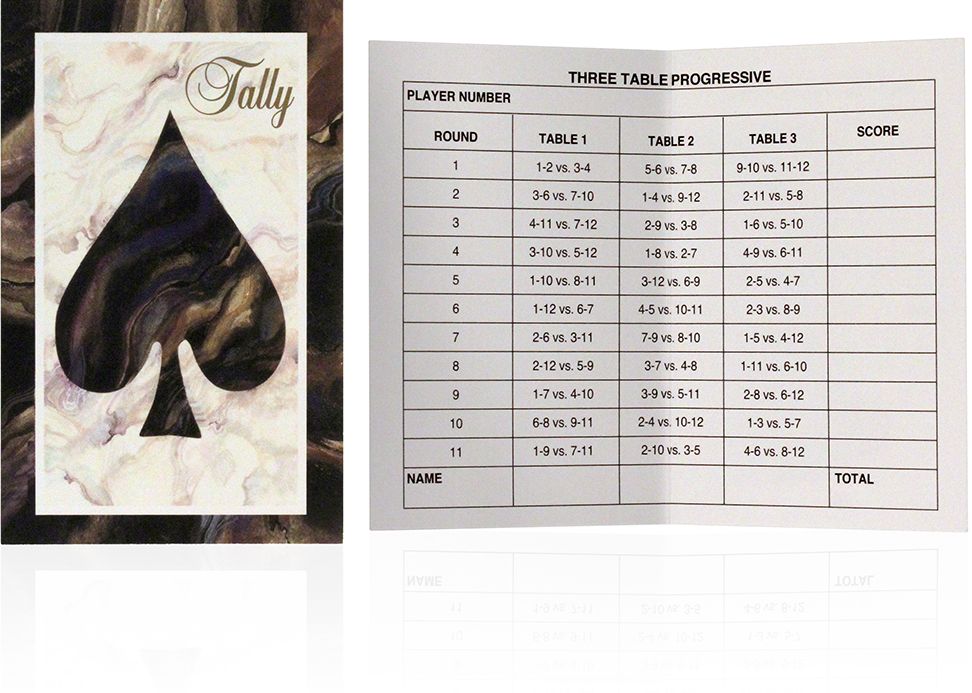 Congress Playing Cards, Black Marble Heart & Spade Tally, pack of 12 playing cards