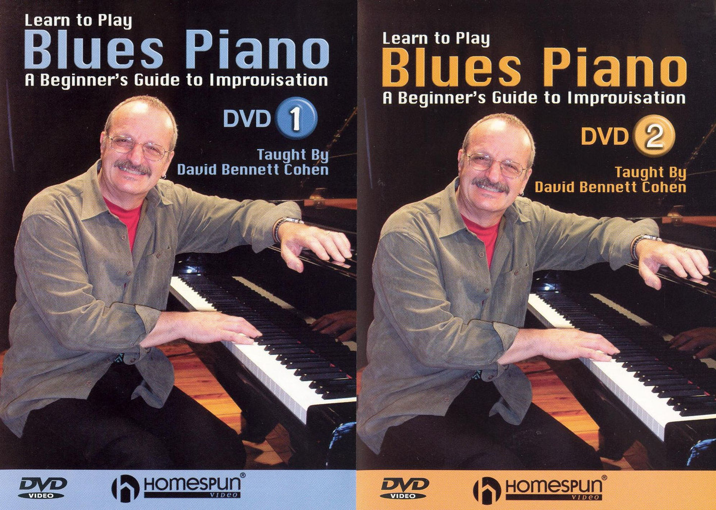 Learn to Play Blues Piano: A Beginner's Guide to Improvisation, Vols. 1 & 2 [2 Discs]