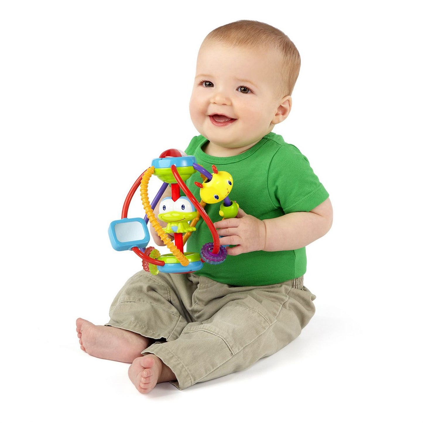Bright Starts Clack and Slide Activity Ball Baby Toy
