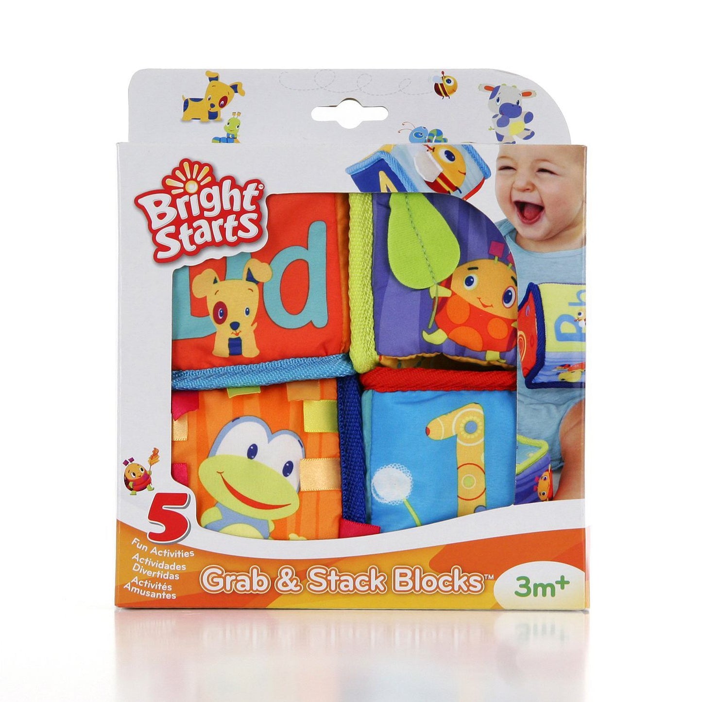 Bright Starts Grab and Stack Blocks Baby Toy