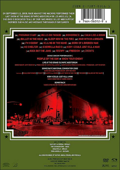 Rage Against the Machine: Live at the Grand Olympic Auditorium
