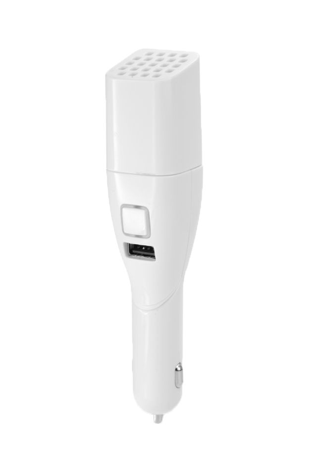 Ye!! Natural Aroma USB Car Charger in White