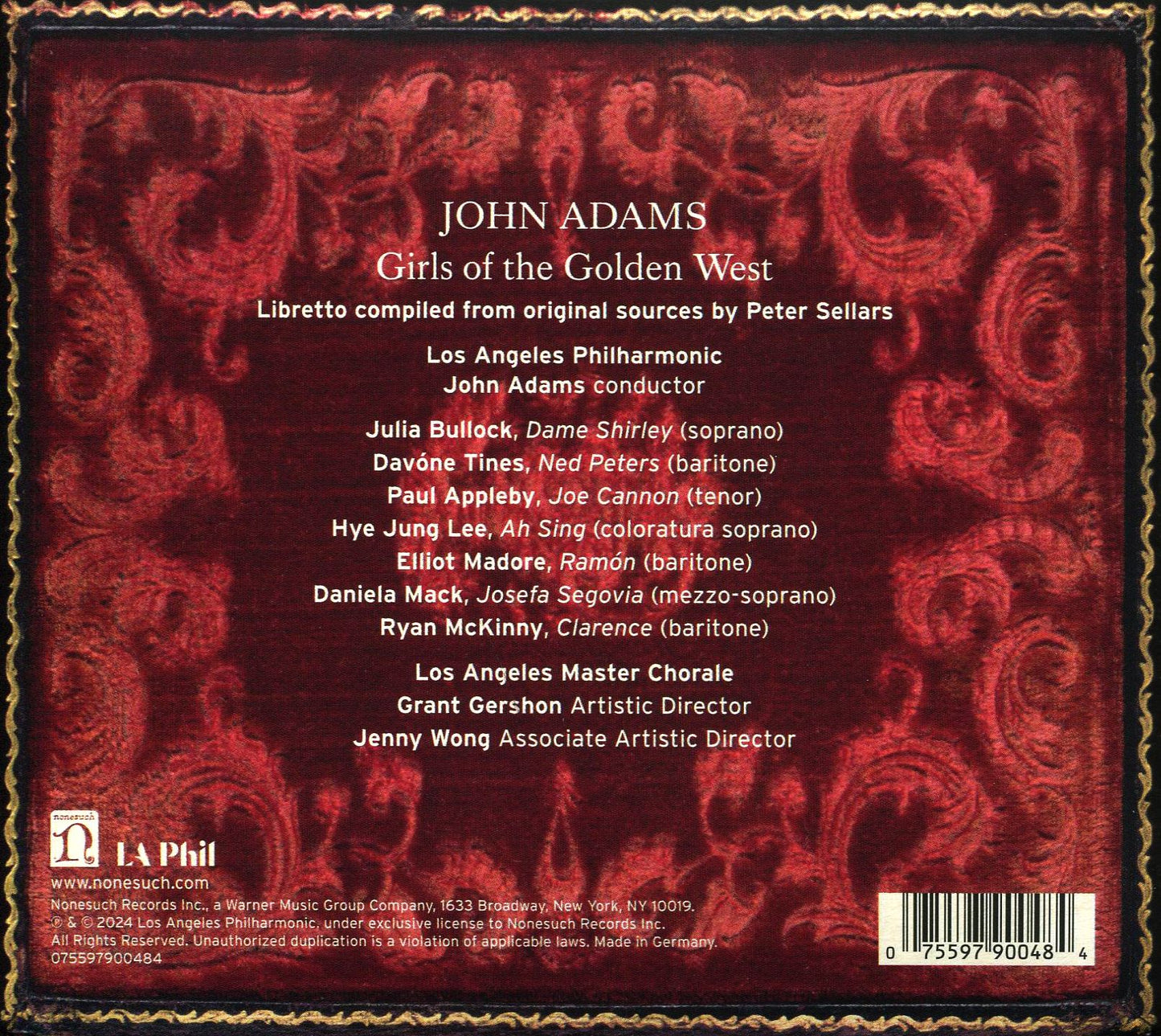 John Adams: Girls Of The Golden West (Los Angeles Philharmonic / John Adams)