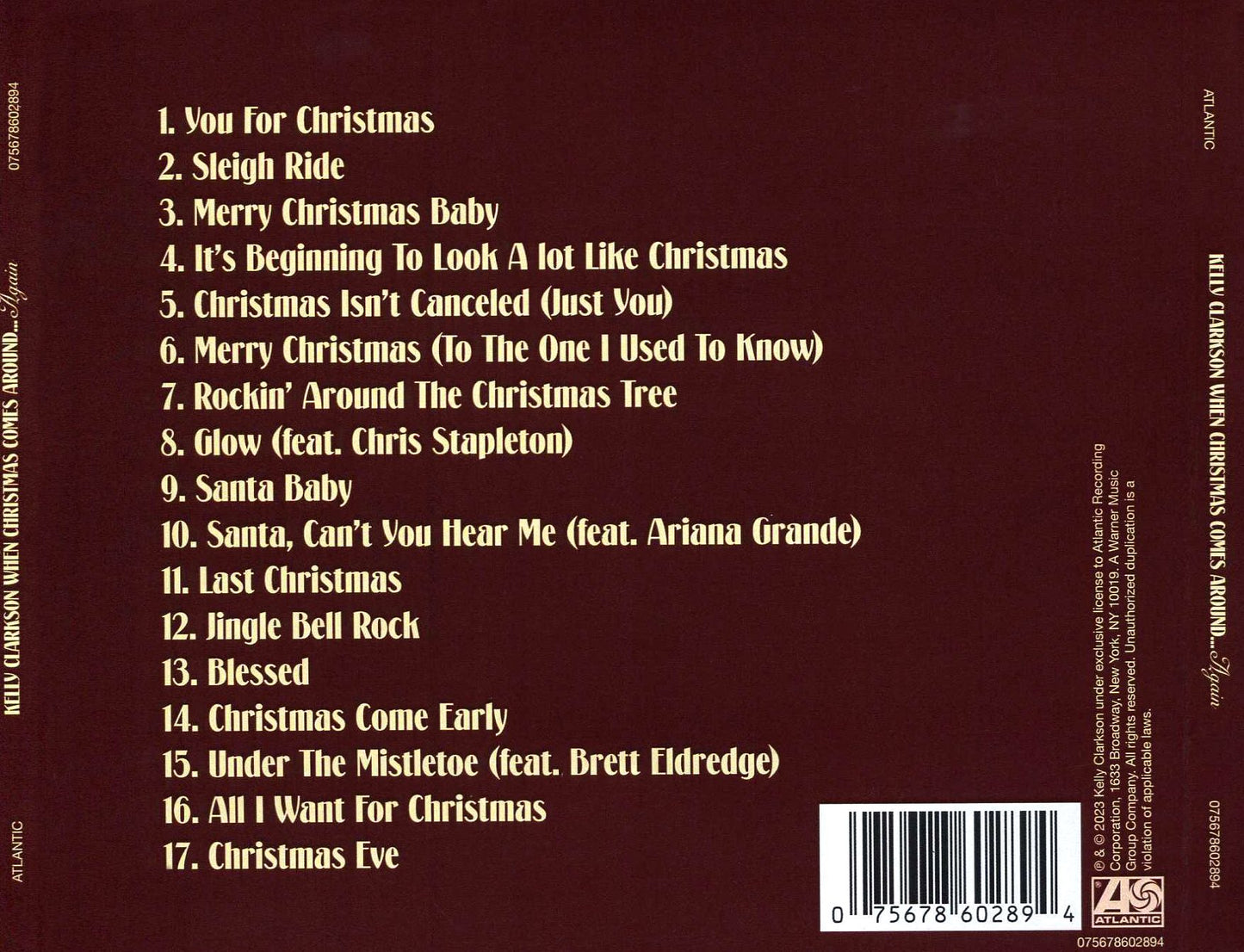 When Christmas Comes Around Again (Kelly Clarkson)