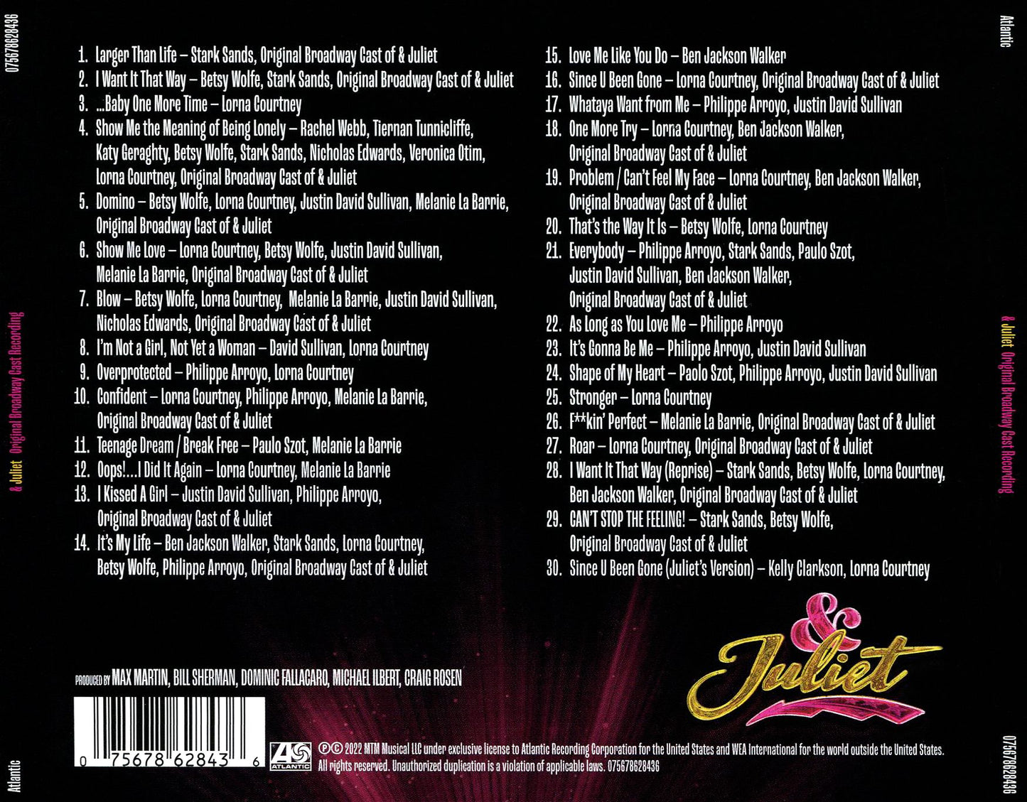 & Juliet [Original Broadway Cast]