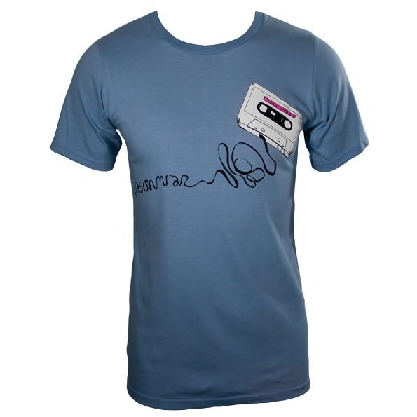 Jason Mraz: Retro Cassette Organic Light Blue - XL T-Shirt