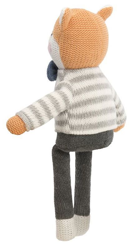 Knitted fox plush toy - 10"