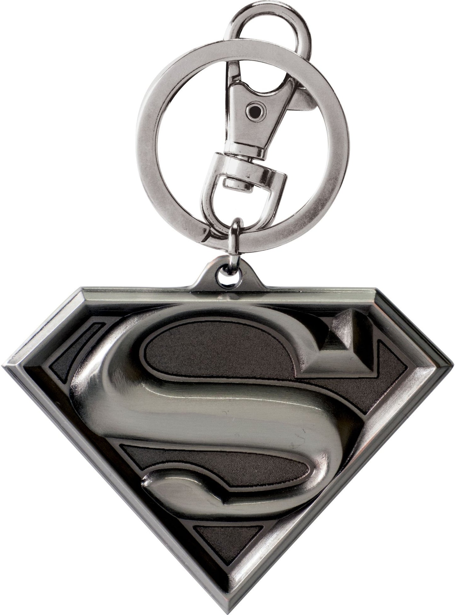 Superman Logo Pewter Keyring