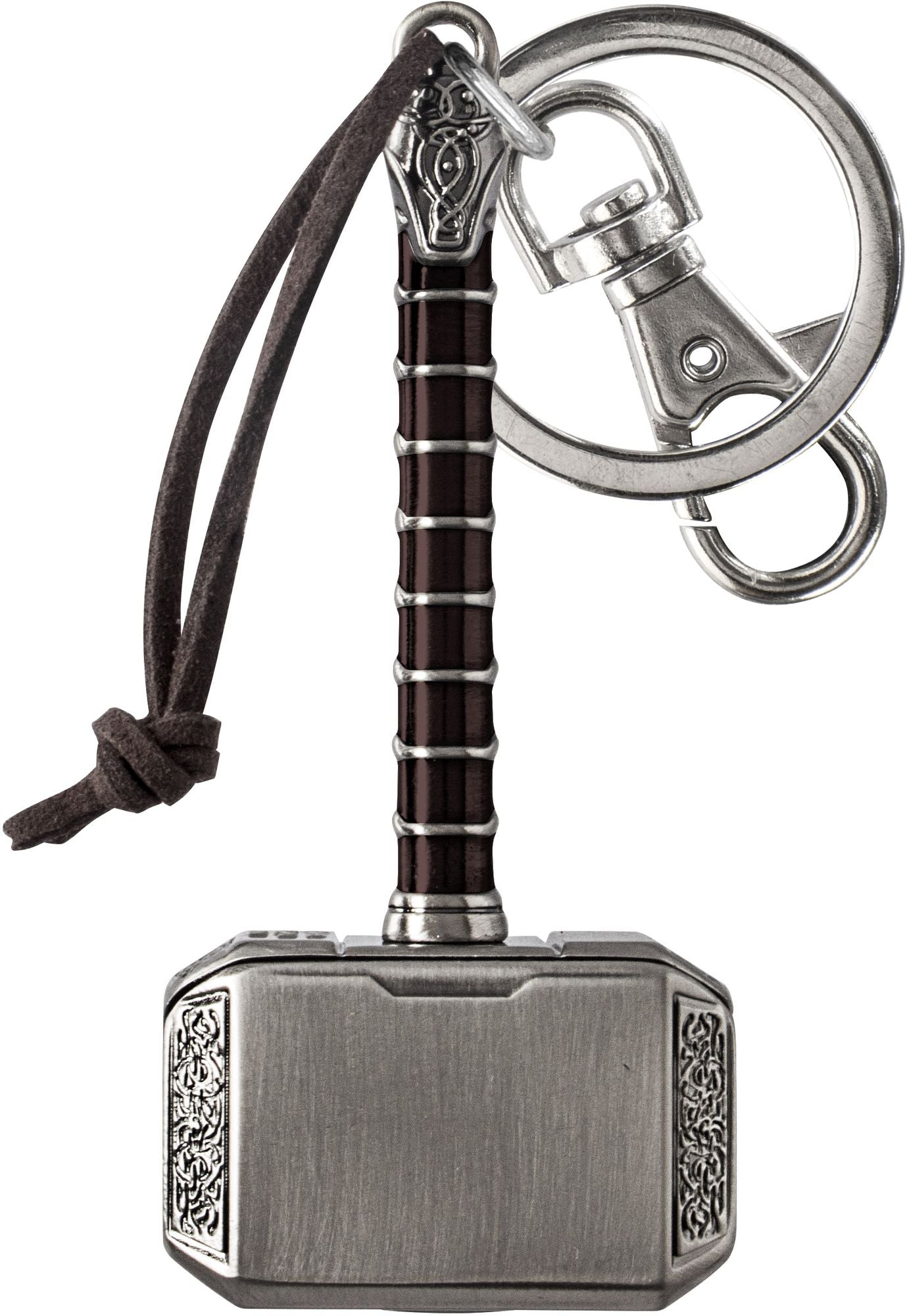 Thor Hammer Pewter Keyring