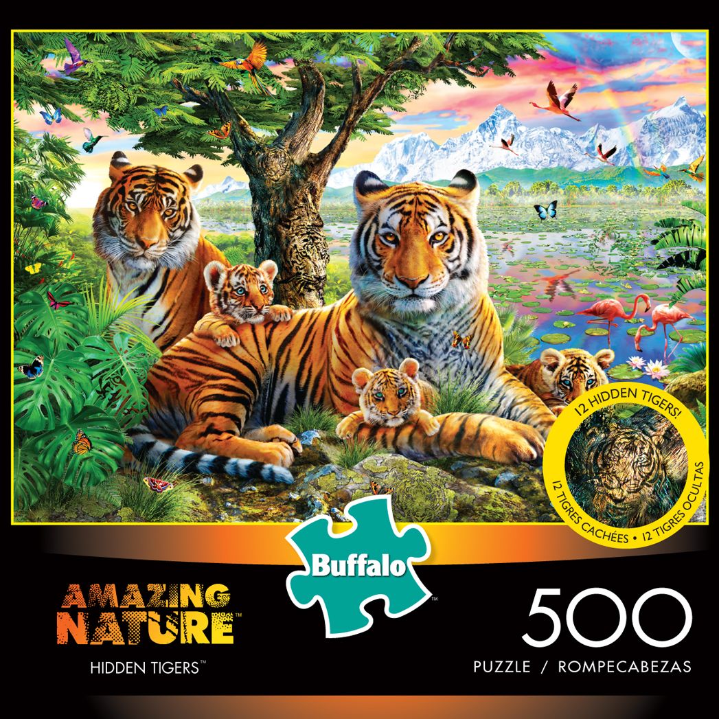 500Amazing Nature: Hidden Tigers #3772