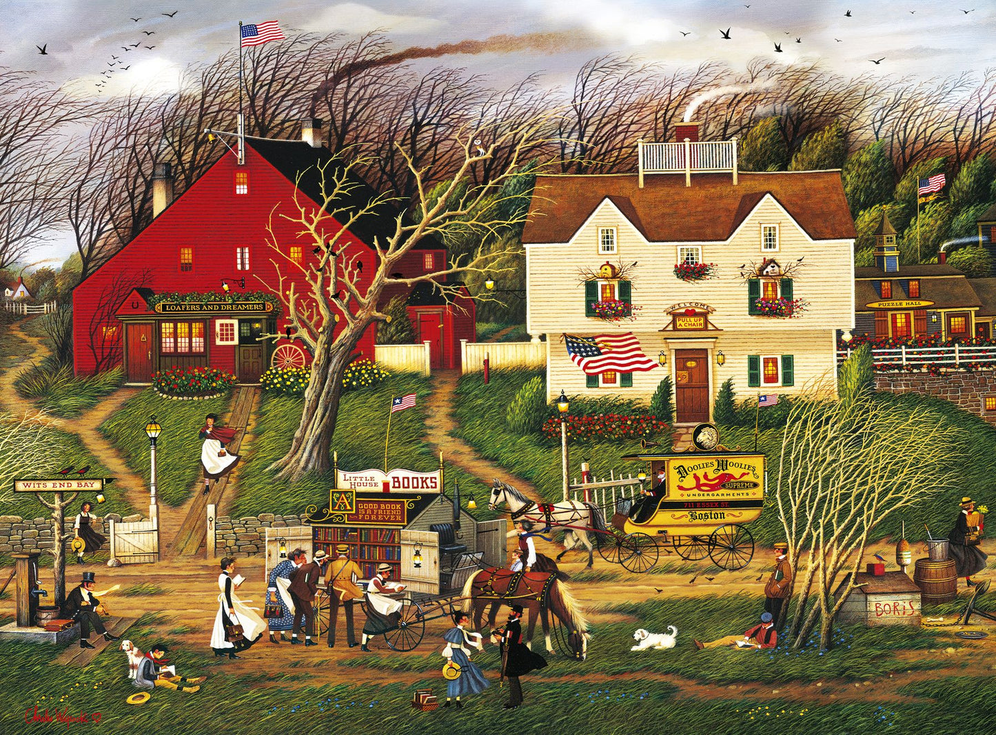 1000pc Charles Wysocki : Fireside Companions Puzzle