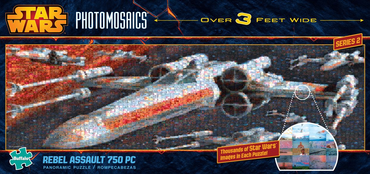 Star Wars 750 Panoramic - Rebel Assault Photomosaic Jigsaw Puzzle