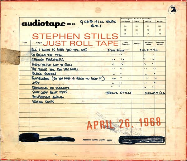 Just Roll Tape: April 26Th, 1968