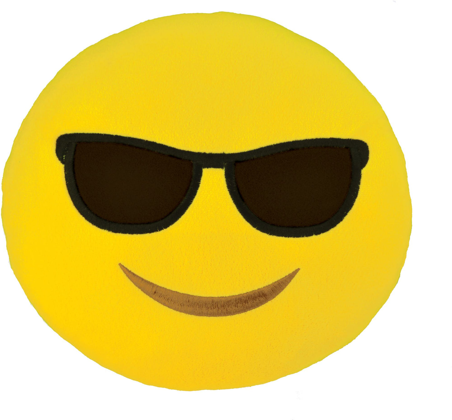 Emoji small plush pillow: Sunglasses
