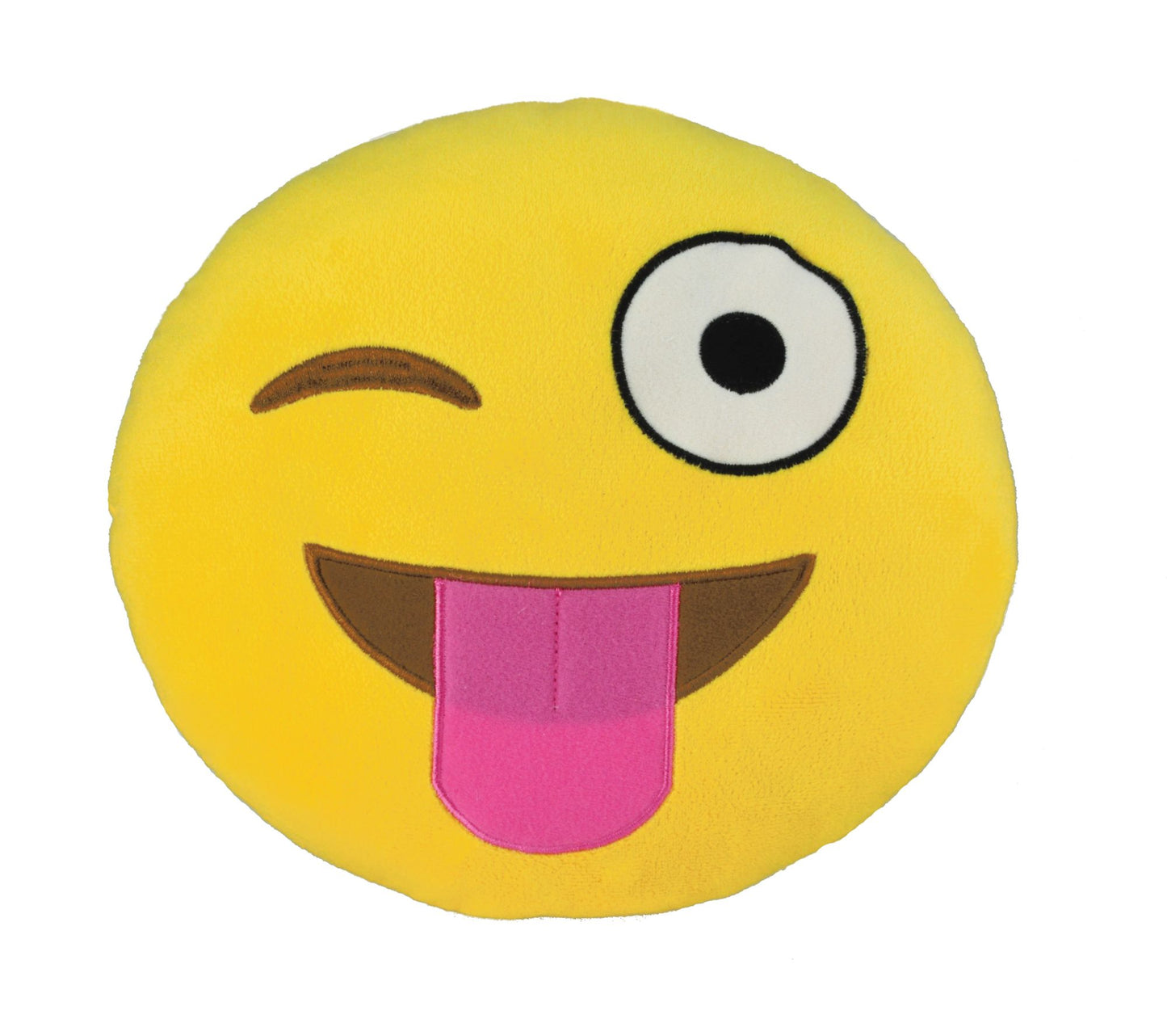 Emoji Large Pillow- Silly Wink