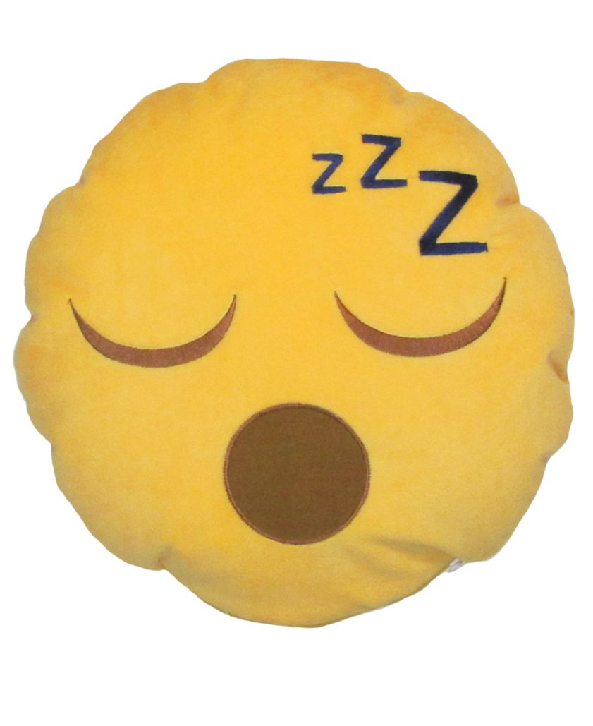 Emoji Reversible Neck Pillow- Sleepy Face
