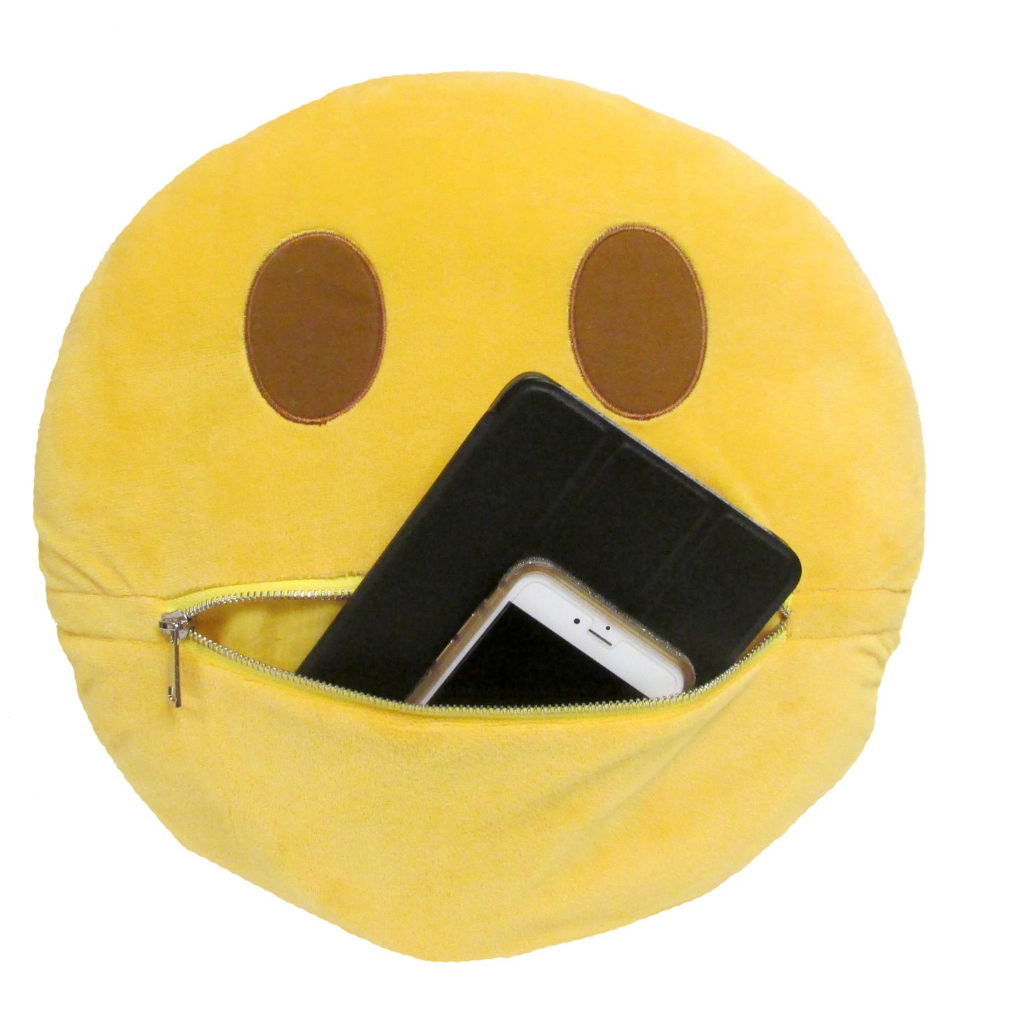 Emoji Zipper Large Pillow