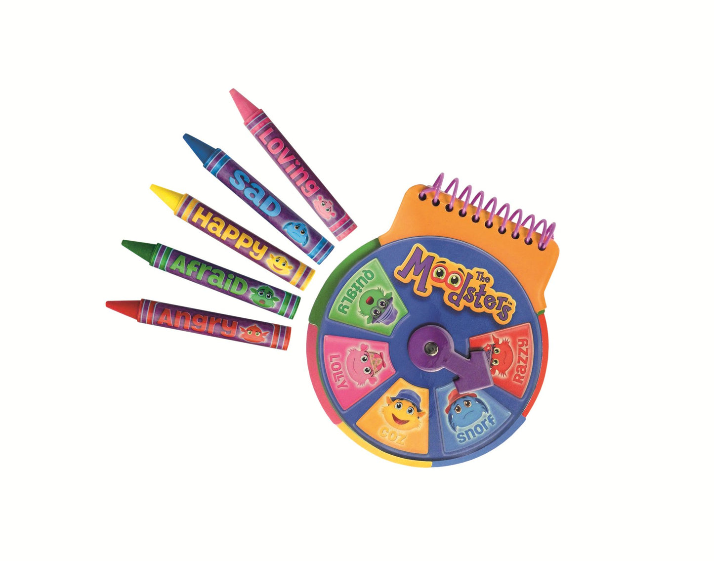 Moodsters Notebook and crayons set