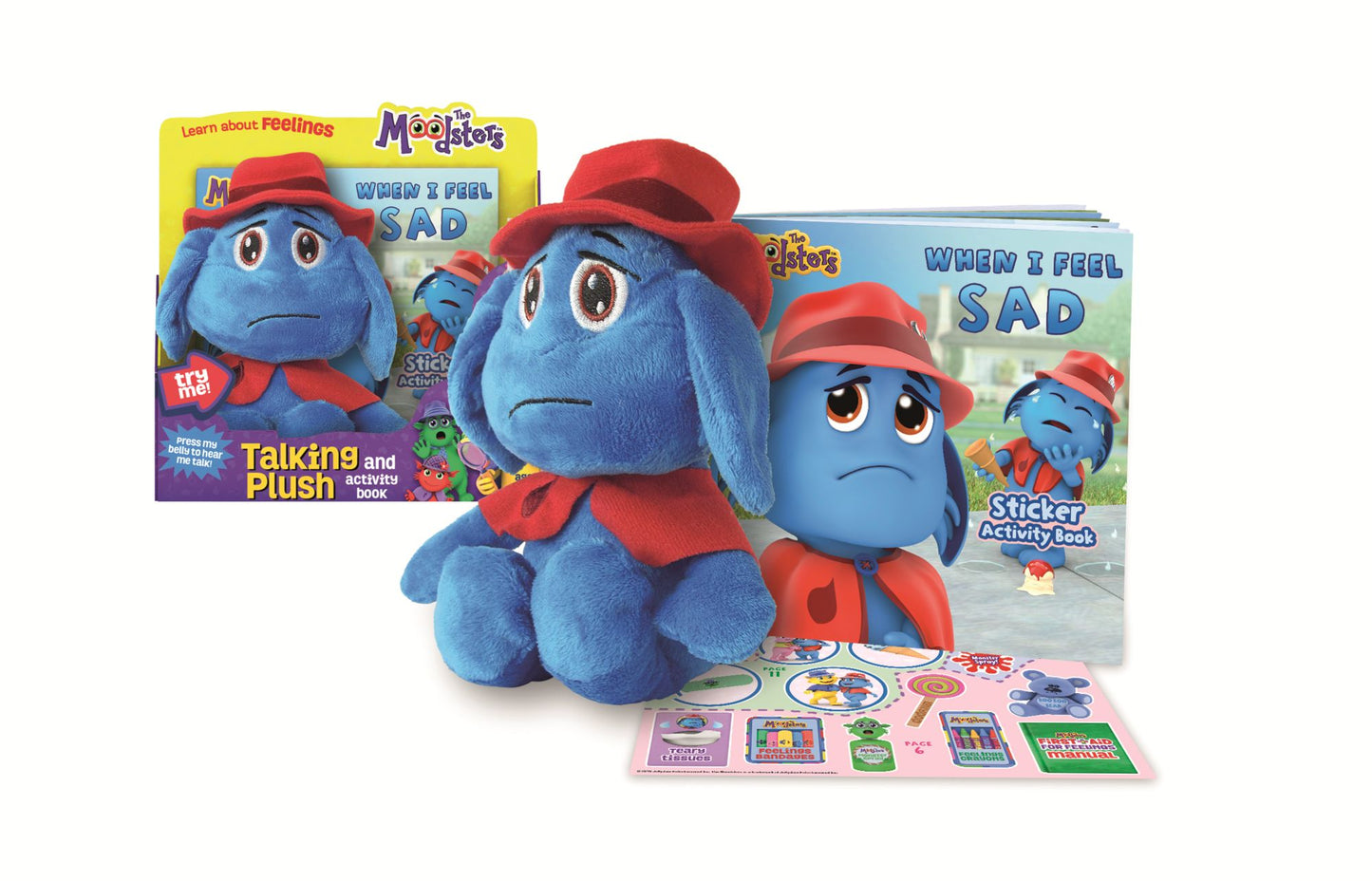 Moodsters Plush w sound amp; activity book - Snorf