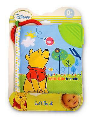 Disney Hello Little Friends Red Shirt Pooh Soft Book