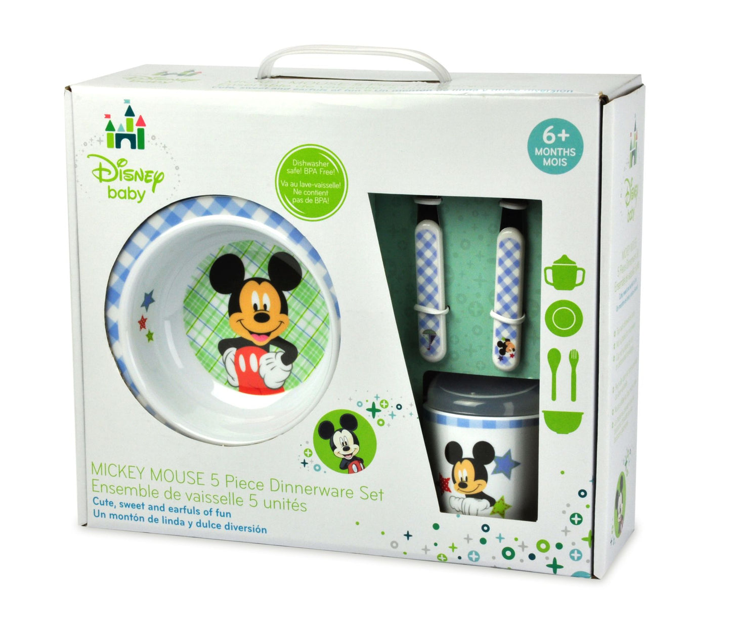 Mickey Mouse 5 Piece Dinnerware Set