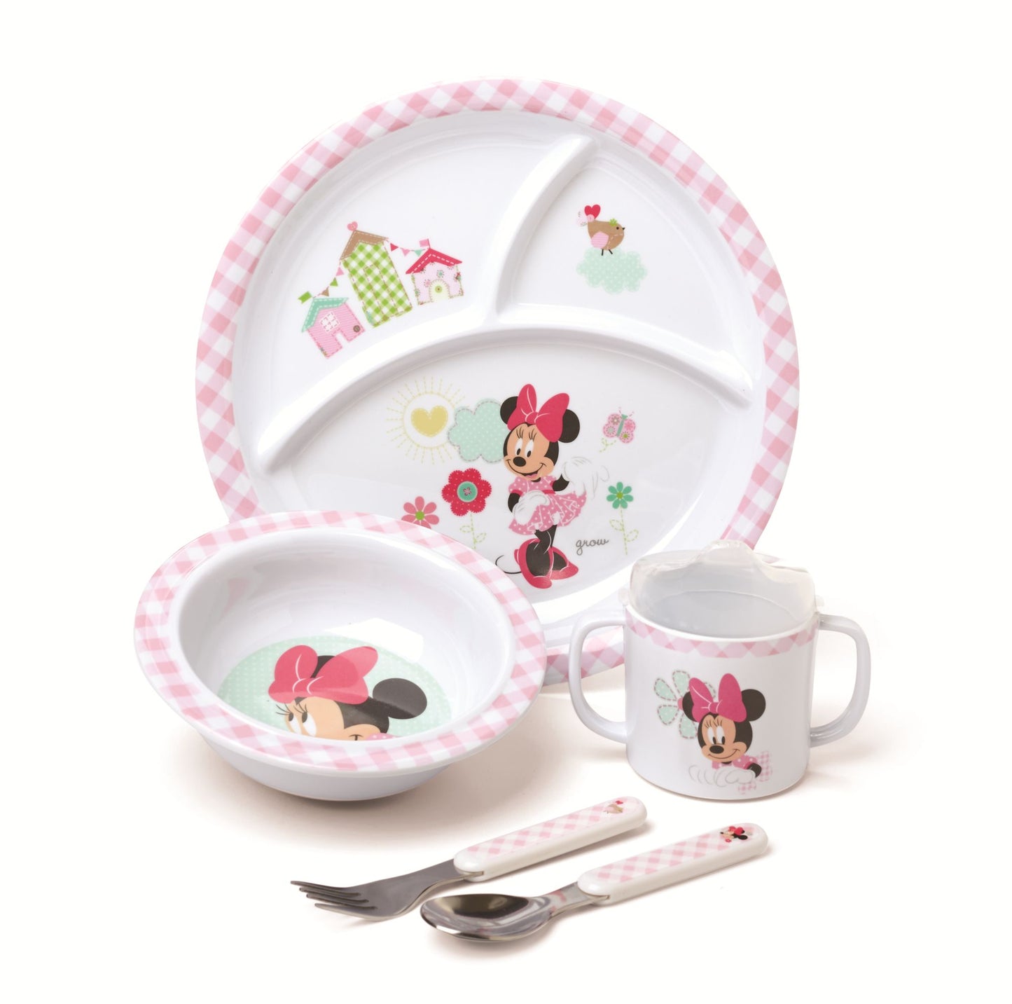 MINNIE MOUSE Melamine Mealtime Set