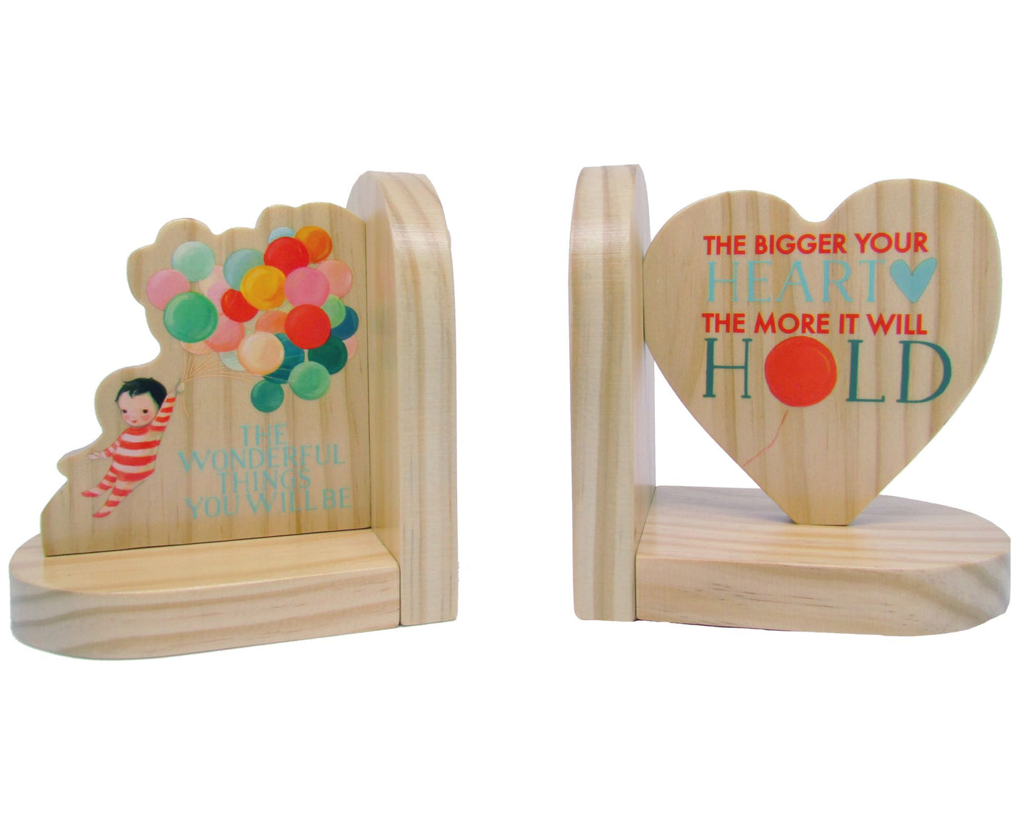 Dream World Wood Bookends