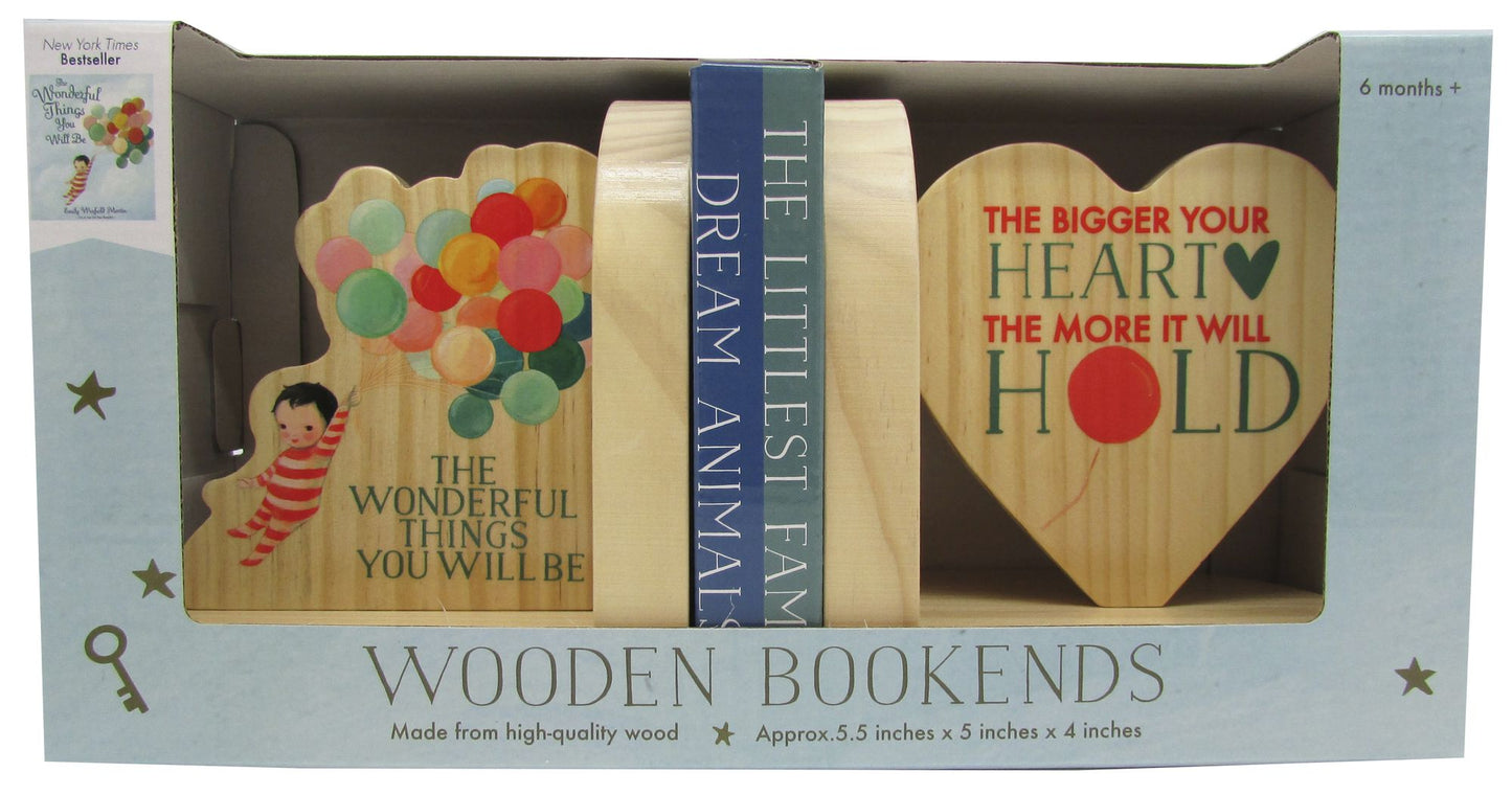 Dream World Wood Bookends
