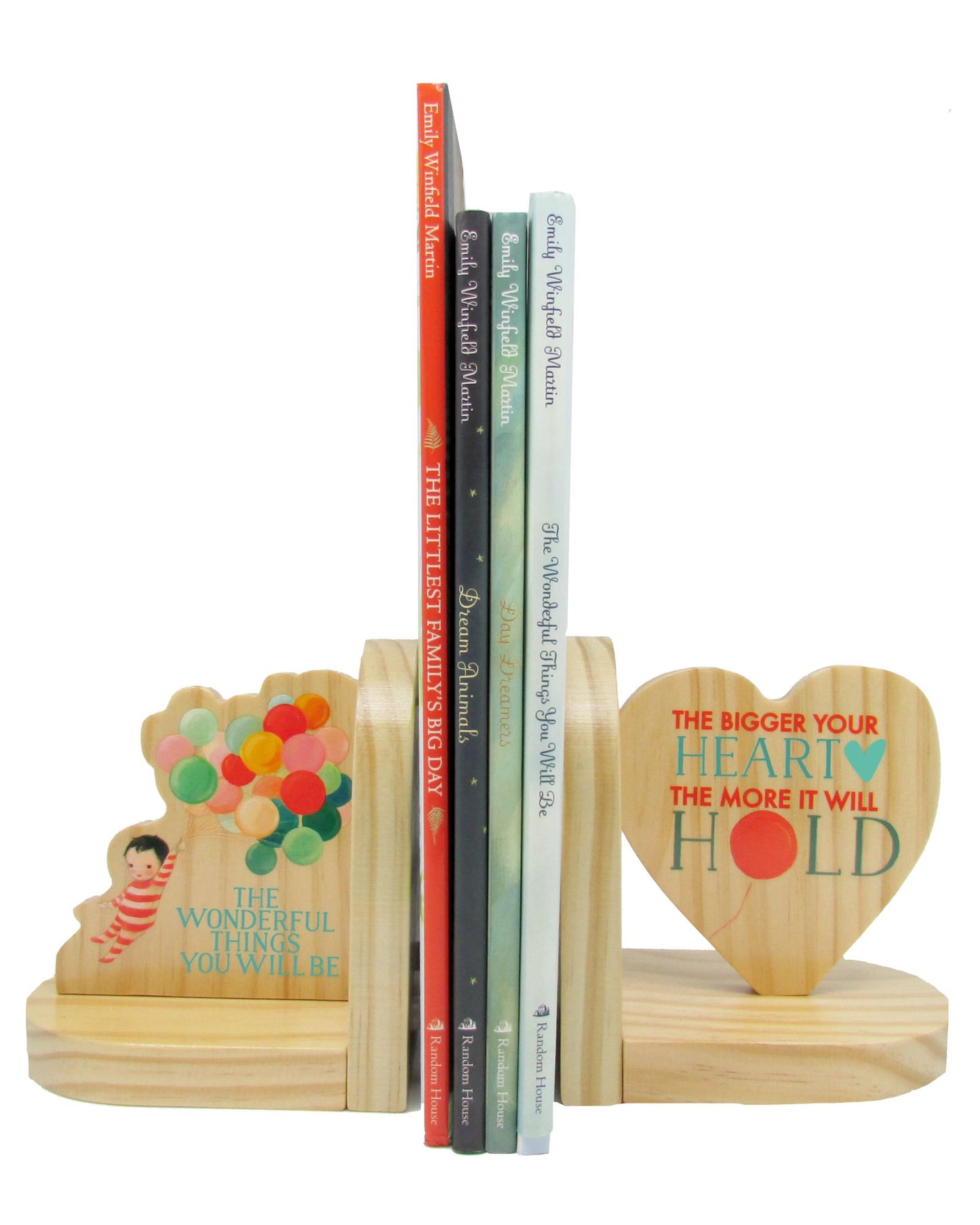 Dream World Wood Bookends
