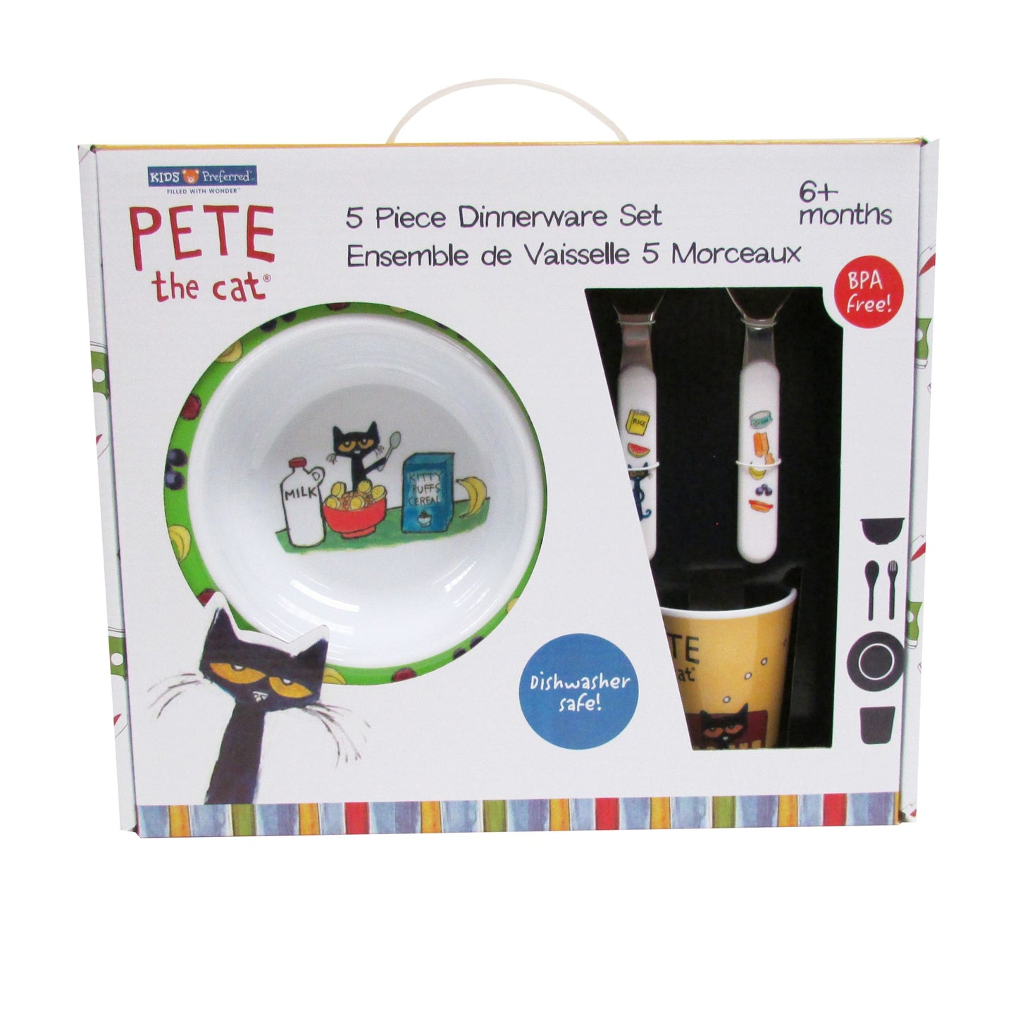 Pete The Cat-Melamine 5pc Set