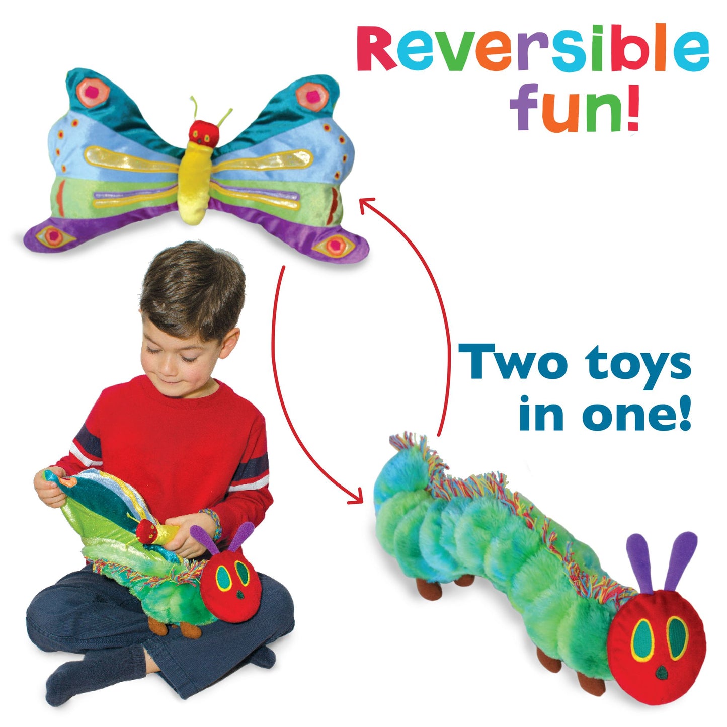 Reversible Plush Very Hungry Caterpillar / Butterfly