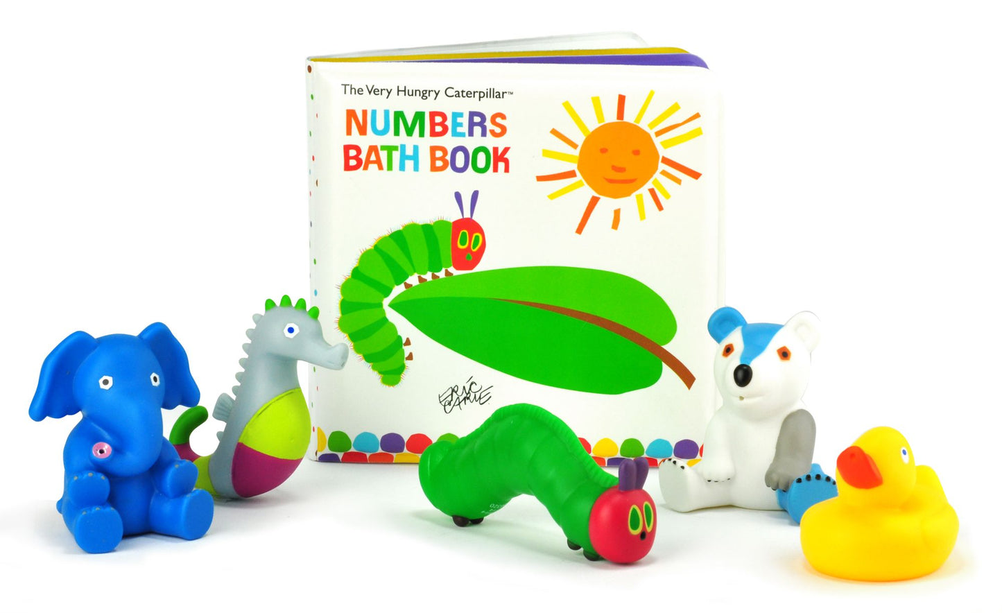 Eric Carle Bath Gift Set: Bath Book & 5 Squirties (Boxed)