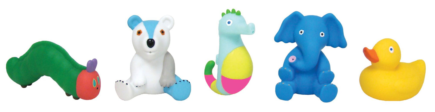 Eric Carle Bath Gift Set: Bath Book & 5 Squirties (Boxed)