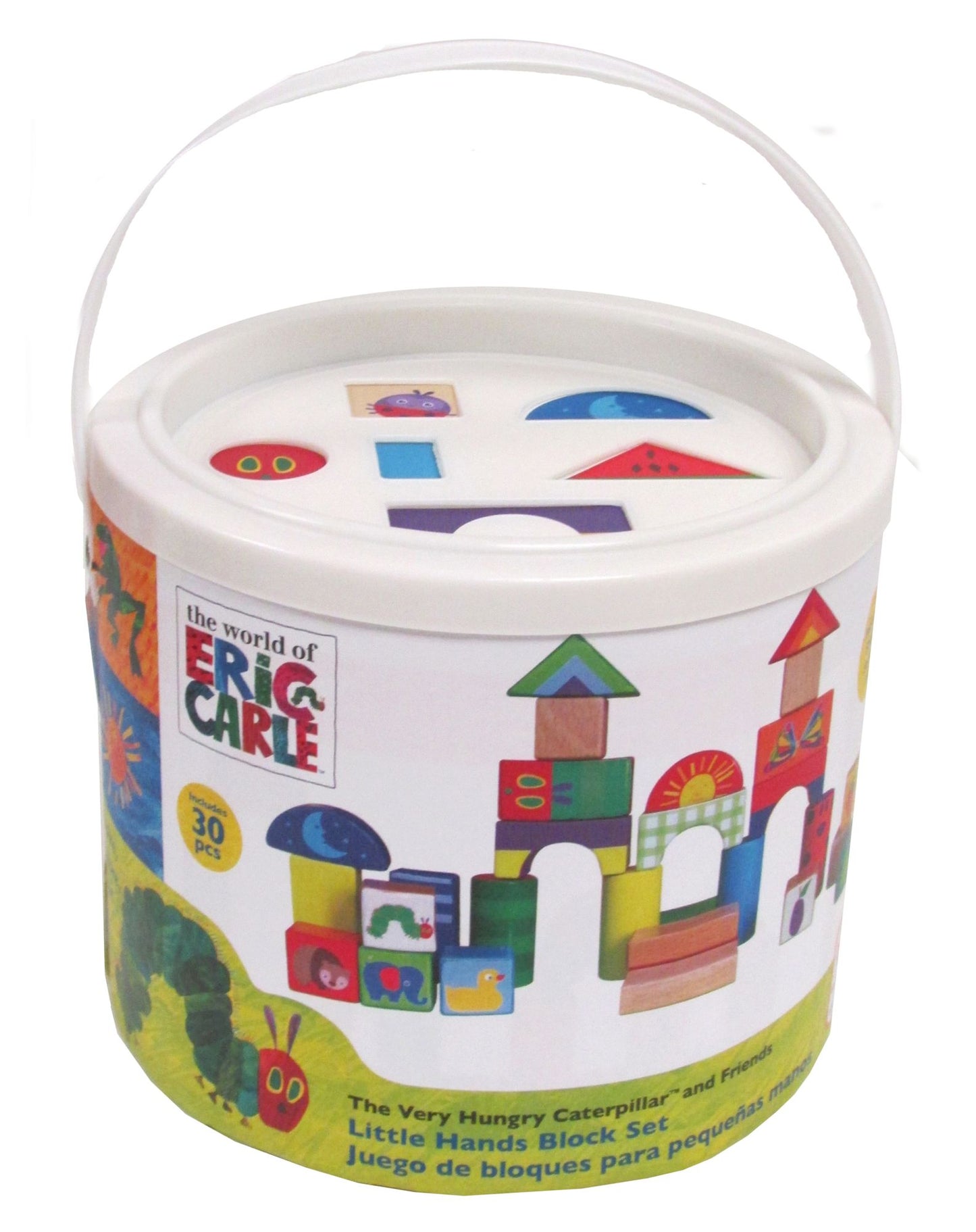 Eric Carle-Block Set - 30 pc. w/ shape sorter lid