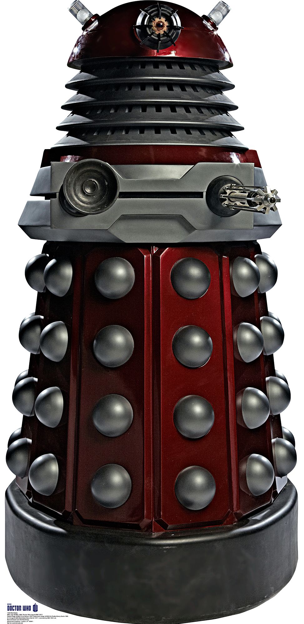 Doctor Who Red Dalek Cardboard Standup