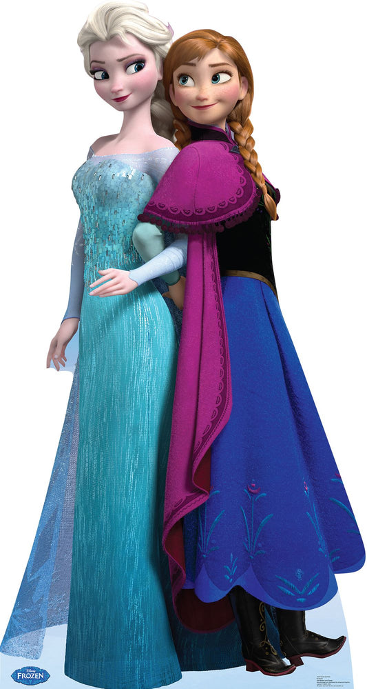 Frozen Elsa & Anna Cardboard Standup