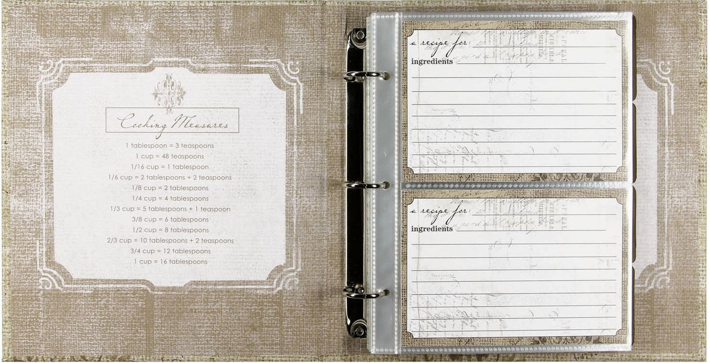 Perfect Setting Pocket Page Recipe Book