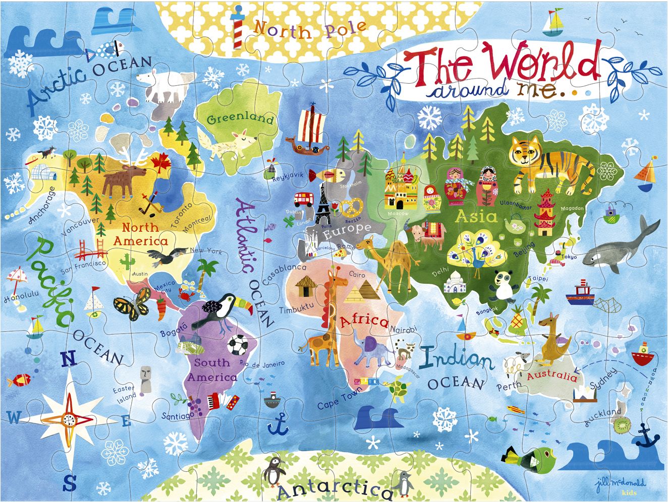 The World Around Me 60 pc Floor Puzzle