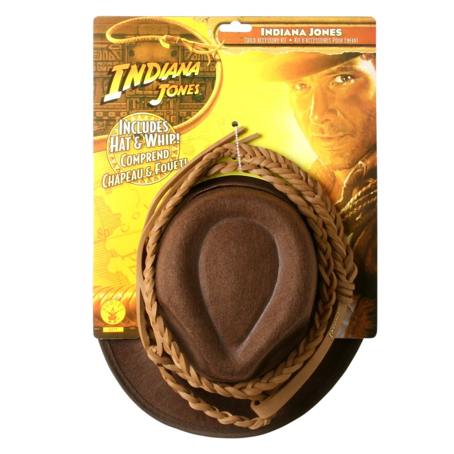 Indiana Jones Indiana Hat and Whip Set Child Costume Accessory: One-Size