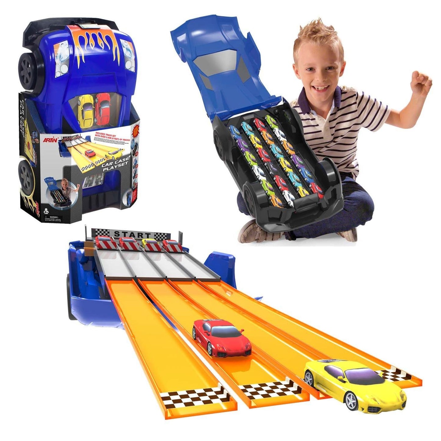 Artin Collection Car Case Play Set