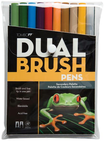 Tombow Dual Brush Pen Set 10/Pkg-Secondary